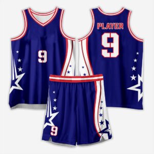 Blue Basketball Uniform Powear Sports