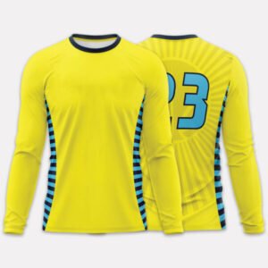 Yellow Color Sublimated Basketball Shooter Shirt