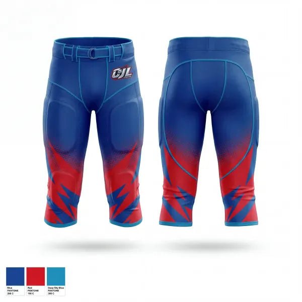 Premium Sublimated Football Girdle Pants With Built-In Pads - Image 2