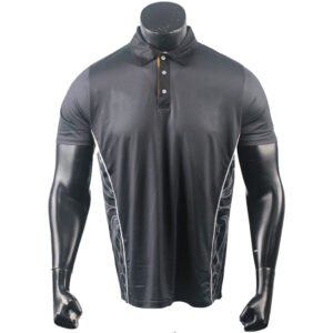 Black Color Dry-Fit Men Sublimatd Basketball Polo Jersey