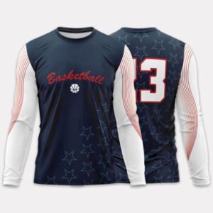 Custom Men's Long Sleeve Sublimated Shooting Shirt
