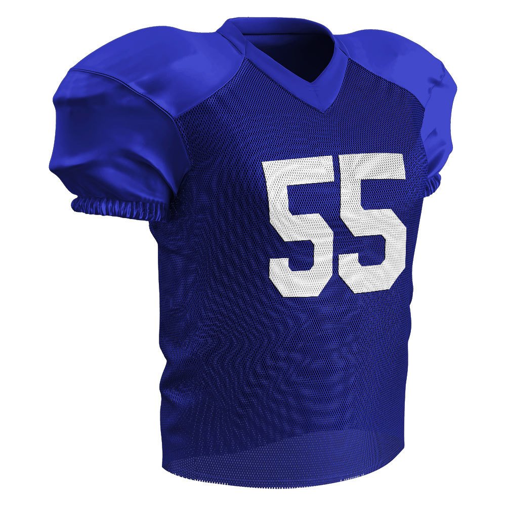 Premium Royal Blue American Football Mesh Practice Jersey