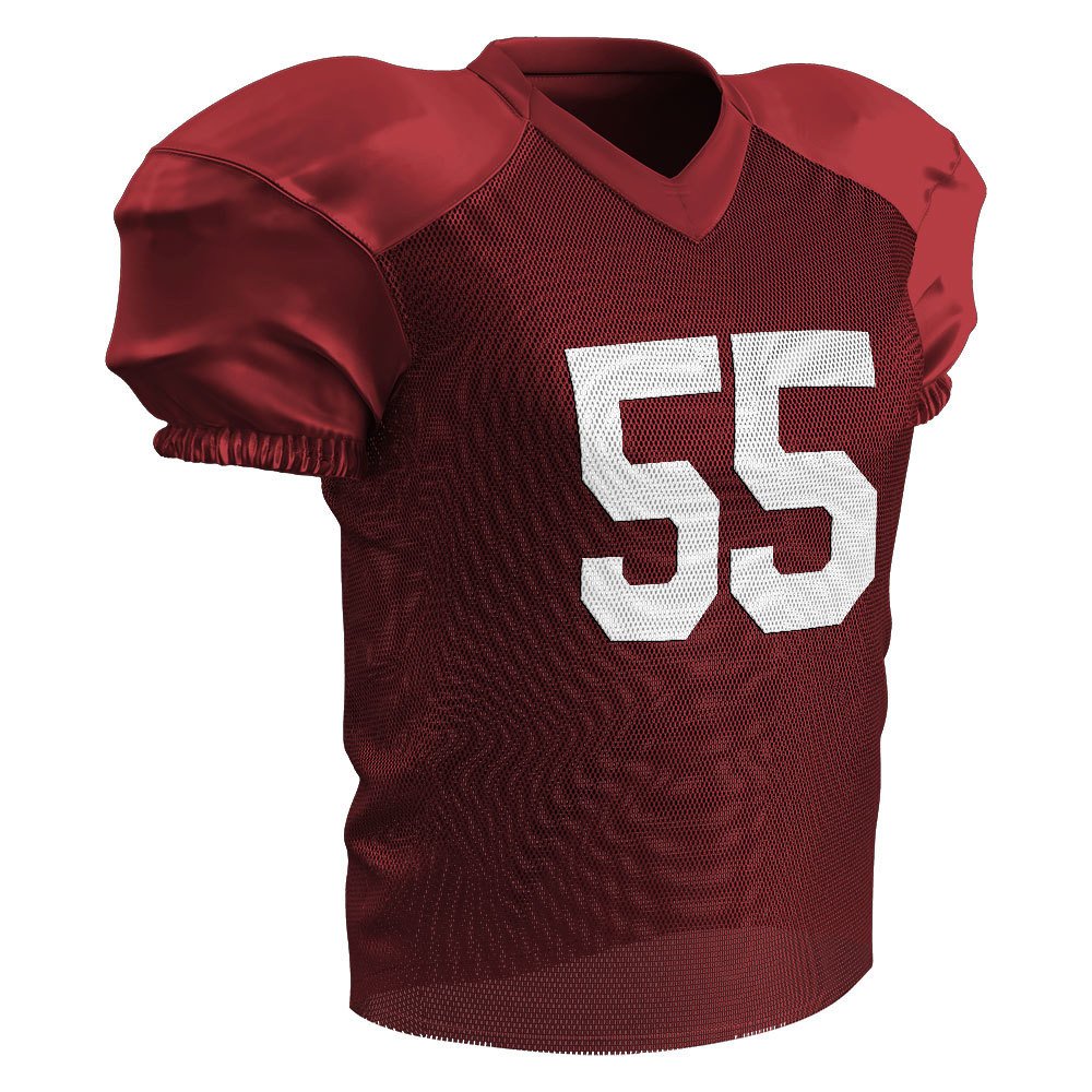 Premium Royal Blue American Football Mesh Practice Jersey - Image 3