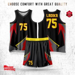 Black & Gold Basketball Uniform Power Edition