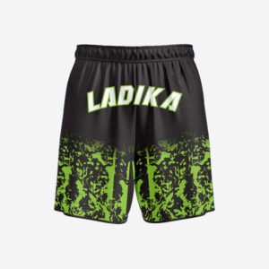 Custom Black & Neon Green Sublimated Performance Basketball Shorts
