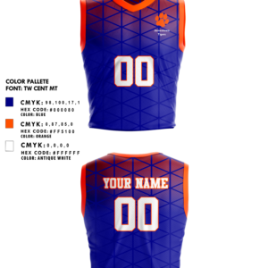 Single Sided Vibrent Color V-Neck Basketball Jersey