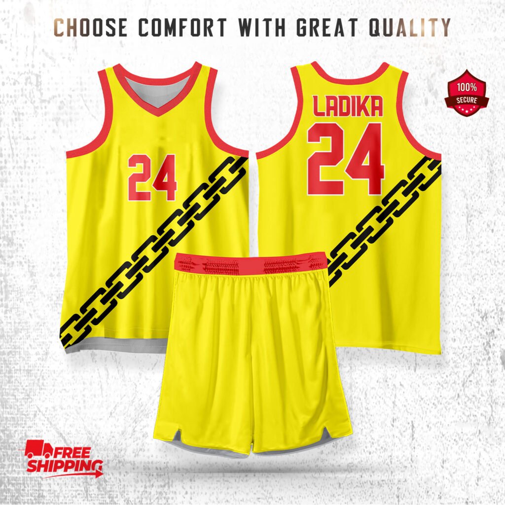 Yellow Basketball Uniform Power Chain Edition.