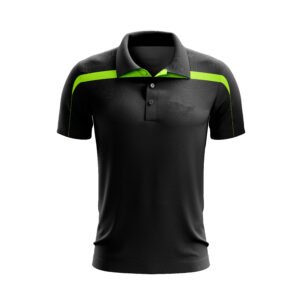Black Color Basketball Polo Shirt