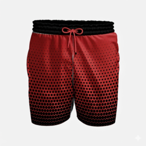 Custom Red & Black “Dot Matrix” Performance Basketball Shorts
