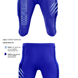 Lightweight Compression Fit Blue Color Performance American Football Uniform Pant